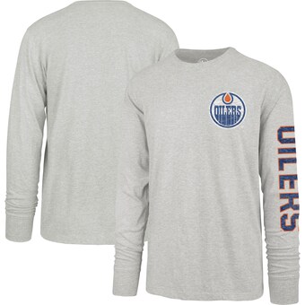 Edmonton Oilers '47 Scrimmage Long Sleeve - T-Shirt - Heathered Gray