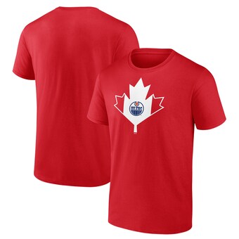 Edmonton Oilers Fanatics Branded Canada Day - T-Shirt - Red